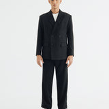 CLASSIC BLACK DOUBLE BREASTED BLAZER