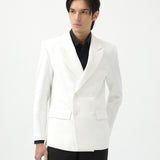 CLASSIC ⁠WHITE DOUBLE BREASTED BLAZER
