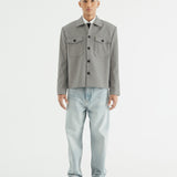 GREY OVERSIZED OUTER