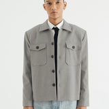 GREY OVERSIZED OUTER