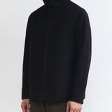HIGH NECK JACKET IN BLACK