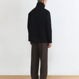 HIGH NECK JACKET IN BLACK