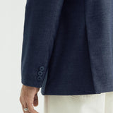 LAPELLES SLIM FIT BLAZER IN SOFT DENIM