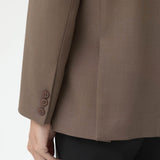 LAPELLES SLIM FIT BLAZER IN WALNUT