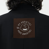 BLZR.ID X PEANUTS ANXIETIES BLACK BLAZER