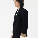 BLZR.ID X PEANUTS ANXIETIES BLACK BLAZER