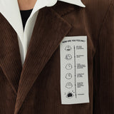 BLZR.ID X PEANUTS FEELING BROWN BLAZER