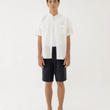 🌳 LINEN SHORTS IN BLACK