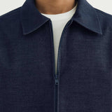 ZIPPER OVERSIZED SHIRT IN DENIM