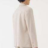 🌳 LINEN BASIC OVERSIZED BLAZER IN BEIGE