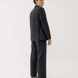 🌳 LINEN BASIC SLIM FIT BLAZER IN BLACK