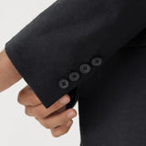 🌳 LINEN BASIC SLIM FIT BLAZER IN BLACK