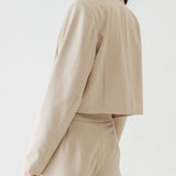 GEORGE BEIGE CROP BLAZER