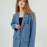 PARK BLUE OVERSIZED BLAZER
