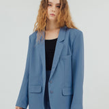 PARK BLUE OVERSIZED BLAZER