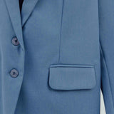 PARK BLUE OVERSIZED BLAZER