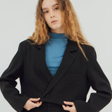 JAMIE BLACK CROP BLAZER