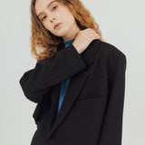 JAMIE BLACK CROP BLAZER