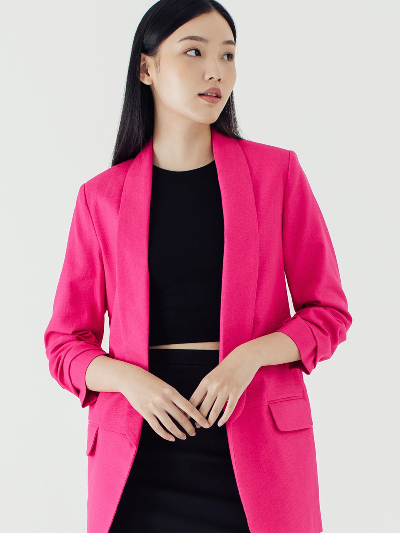 Fuschia womens cheap blazer