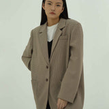 OLSON PEANUT OVERSIZED BLAZER