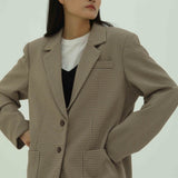 OLSON PEANUT OVERSIZED BLAZER