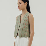 YURI SAGE LINEN VEST