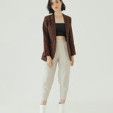 KHLOE MAHOGANY BLAZER