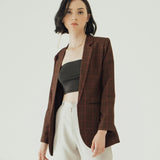 KHLOE MAHOGANY BLAZER